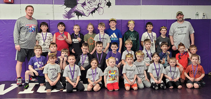 Norwich Pee-Wee Wrestlers host local Tournament